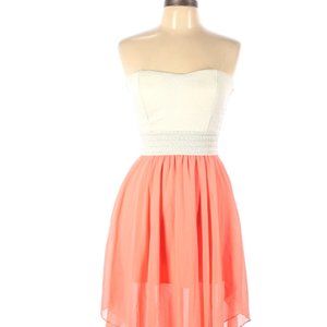 rue21 Sleeveless Sundress Cream Orange Size Medium Summer Beach Casual